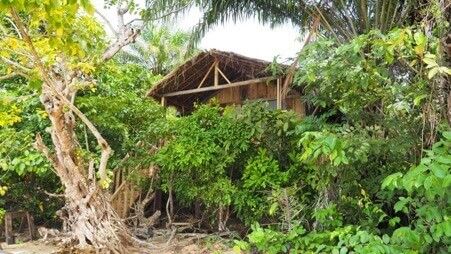 One of our cabins viewed from the beach